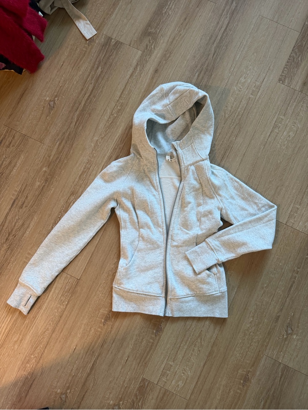 Lululemon Scuba Light Gray Hoodie Full Zip